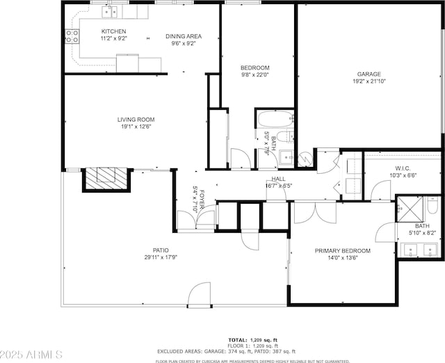 4339 E Osborn Rd, Phoenix, AZ 85018 - home floor plan