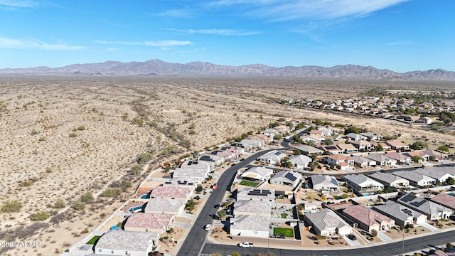 aerial view featuring a mountain view