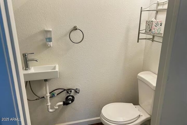 bathroom featuring sink and toilet