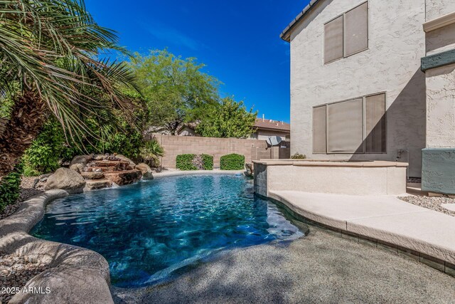 1635 W Windsong Dr, Phoenix, AZ 85045 - view of swimming pool with a fenced in pool and fence