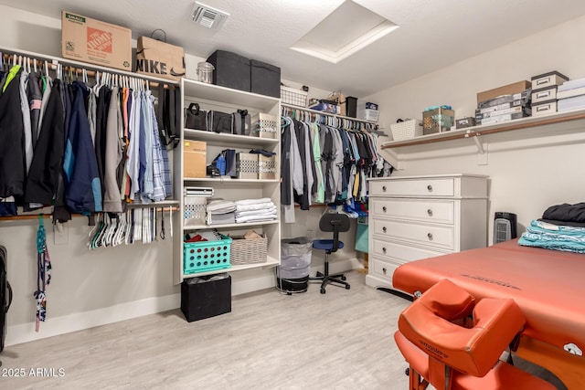 1217 W Fever Tree Ave, San Tan Valley, AZ 85140 - spacious closet with attic access and wood finished floors