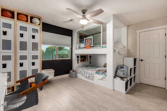 1217 W Fever Tree Ave, San Tan Valley, AZ 85140 - bedroom featuring wood finished floors and a ceiling fan