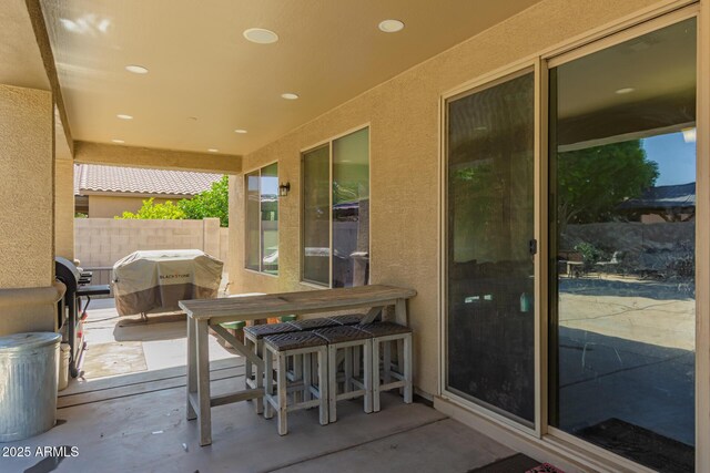 1217 W Fever Tree Ave, San Tan Valley, AZ 85140 - view of patio with fence and a grill