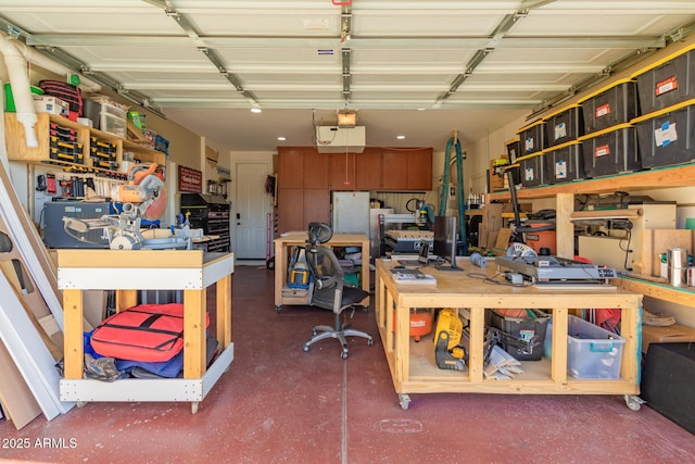 1217 W Fever Tree Ave, San Tan Valley, AZ 85140 - garage with a workshop area