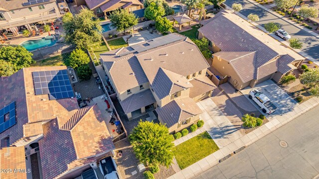 1217 W Fever Tree Ave, San Tan Valley, AZ 85140 - aerial view of residential area featuring a pool area