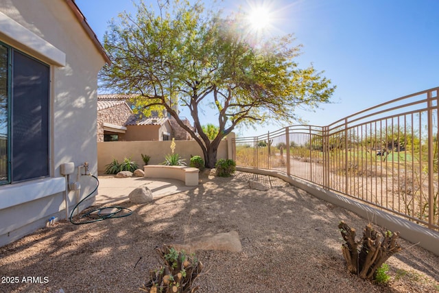 view of yard featuring a patio area