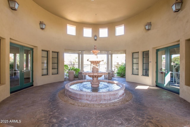 view of patio with french doors