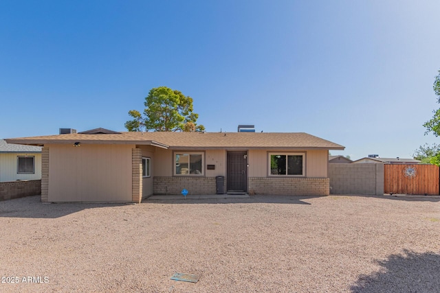 view of ranch-style house