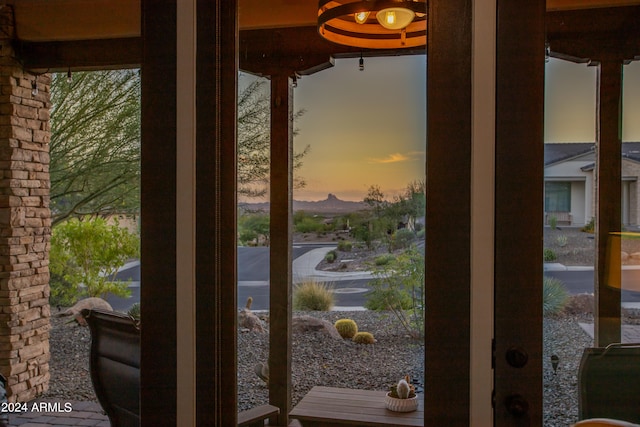 view of doorway to outside