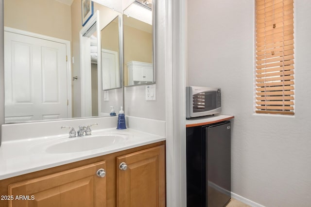 bathroom with vanity