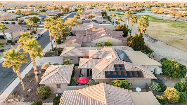 drone / aerial view featuring a residential view