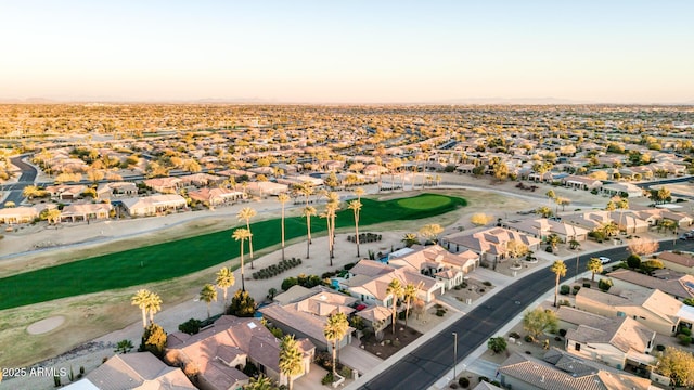 aerial view featuring a residential view