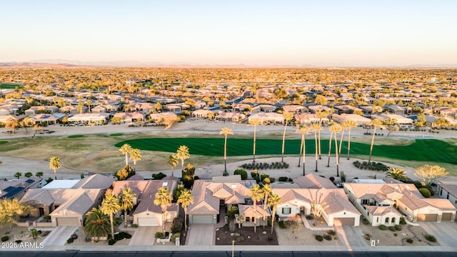 aerial view featuring a residential view