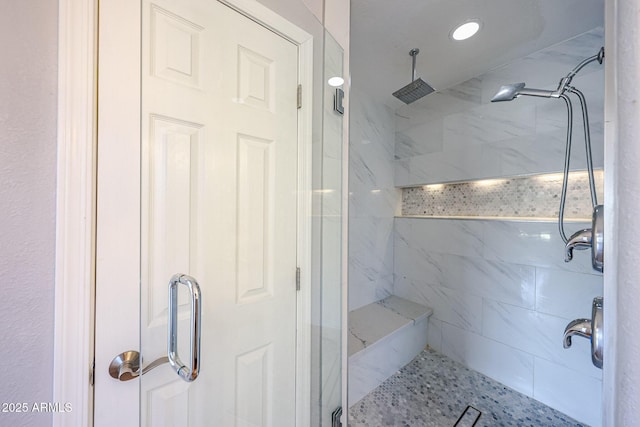 3033 E Millbrae Ln, Gilbert, AZ 85234 - full bath with a marble finish shower