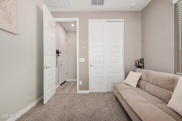 16573 W Alameda Rd, Surprise, AZ 85387 - living area with recessed lighting, baseboards, visible vents, and light carpet