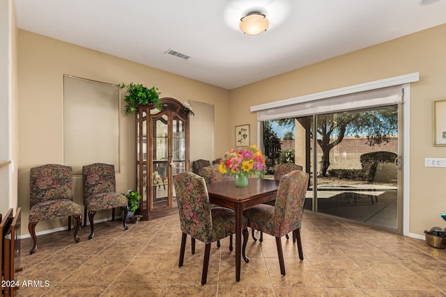 view of dining space