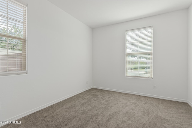 view of carpeted empty room