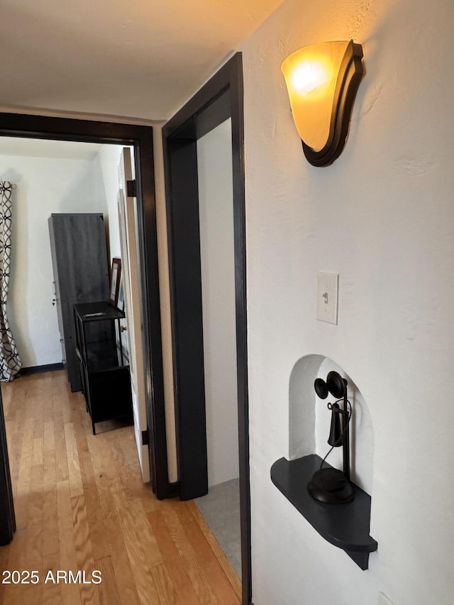 1222 E Almeria Rd, Phoenix, AZ 85006 - hallway featuring light wood-style flooring