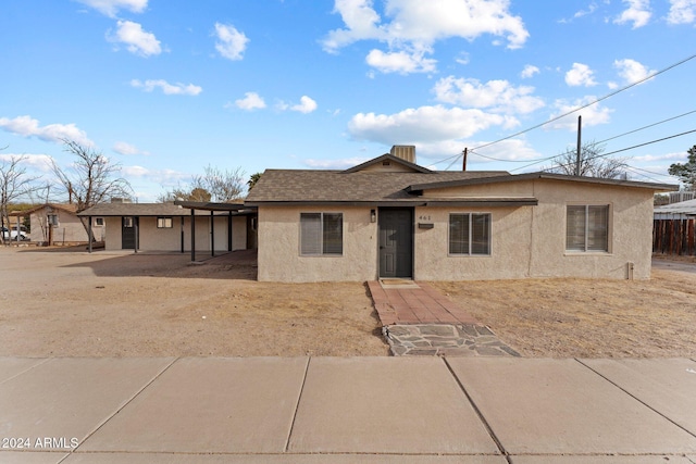 view of ranch-style house