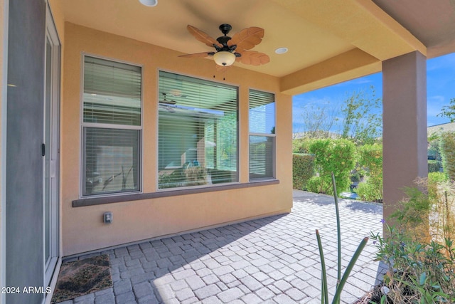 731 E Verde Blvd, Queen Creek, AZ 85140 - view of patio with ceiling fan