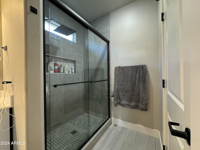 bathroom with walk in shower