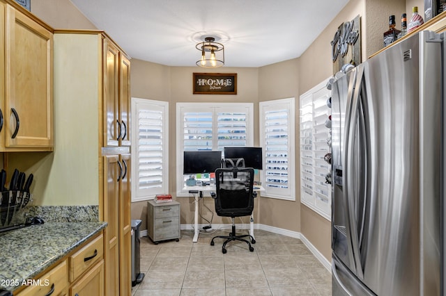 office featuring light tile patterned floors