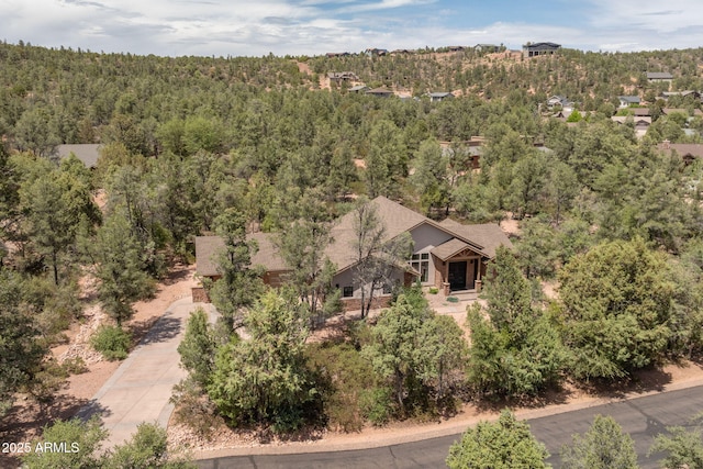 1002 W Rock Springs Cir, Payson, AZ 85541 - view from above of property with a heavily wooded area