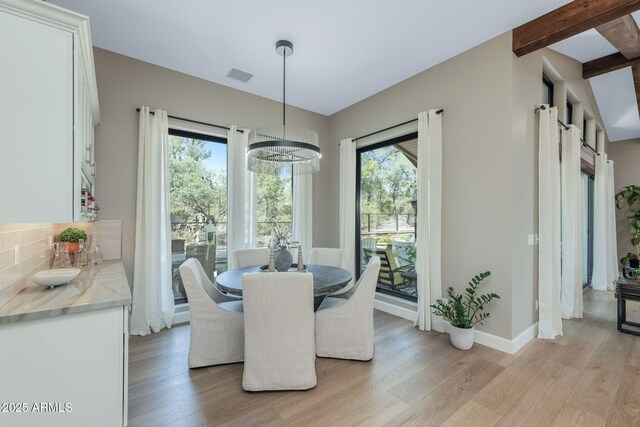 1002 W Rock Springs Cir, Payson, AZ 85541 - dining space featuring light wood-style floors and baseboards