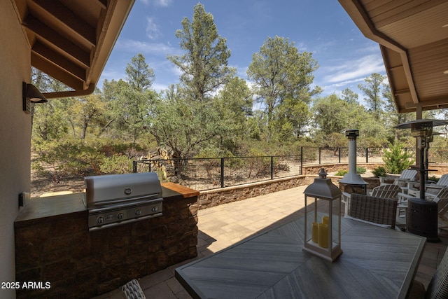 1002 W Rock Springs Cir, Payson, AZ 85541 - view of patio / terrace featuring view of wooded area