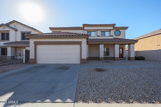 view of front of house featuring a garage