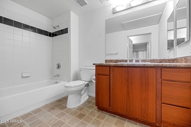 9820 N Central Ave Unit 303, Phoenix, AZ 85020 - bathroom featuring toilet, tub / shower combination, and vanity