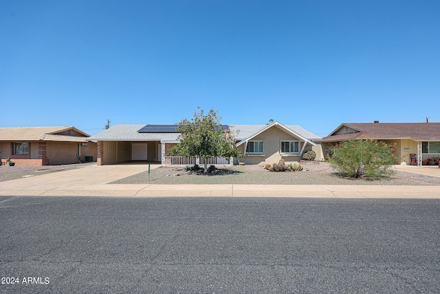 view of front of property