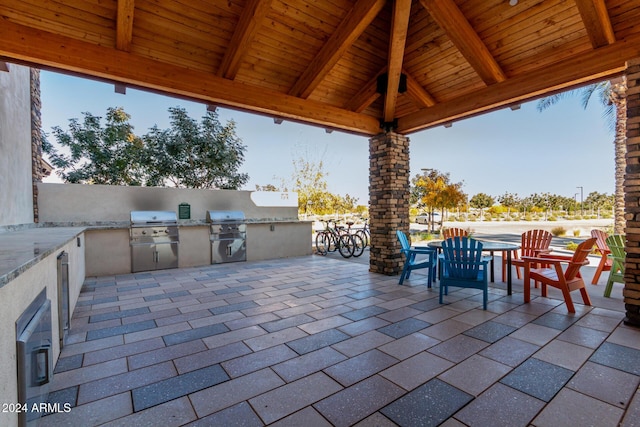 view of patio / terrace featuring area for grilling