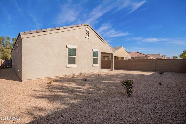 view of rear view of property