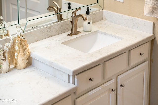 bathroom with vanity