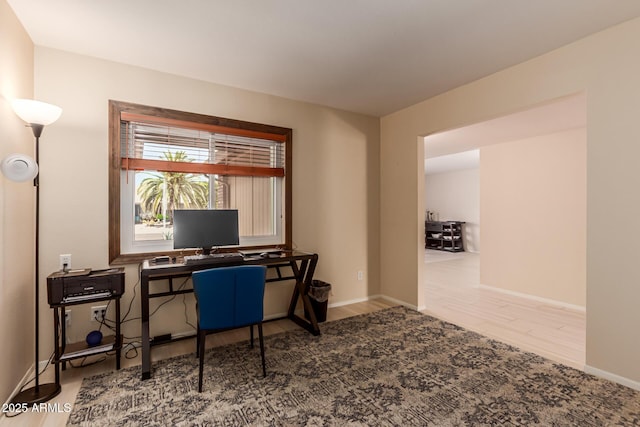 4245 E Yawepe St, Phoenix, AZ 85044 - office with baseboards and wood finished floors