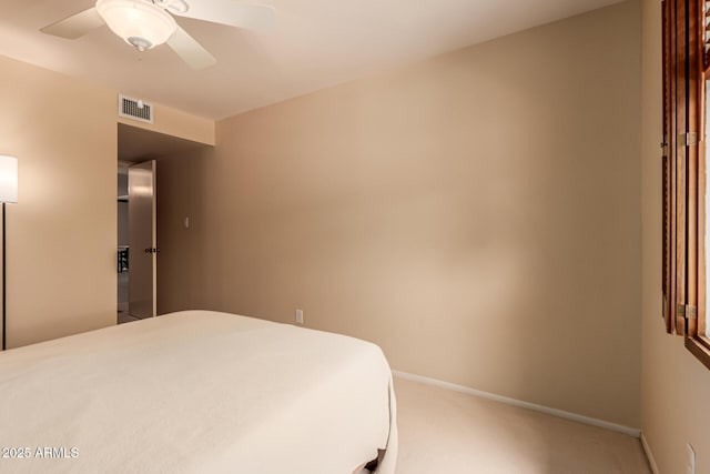 4245 E Yawepe St, Phoenix, AZ 85044 - bedroom featuring visible vents, a ceiling fan, baseboards, and carpet floors
