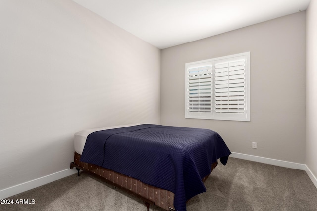 bedroom with carpet floors