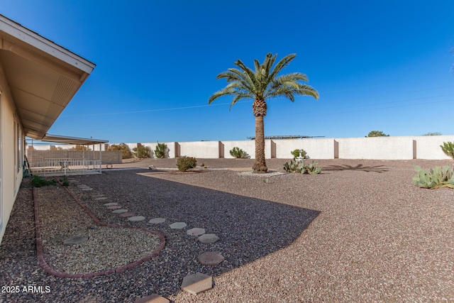 view of yard featuring a patio