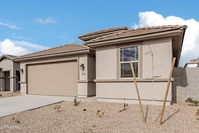 view of front of home featuring a garage