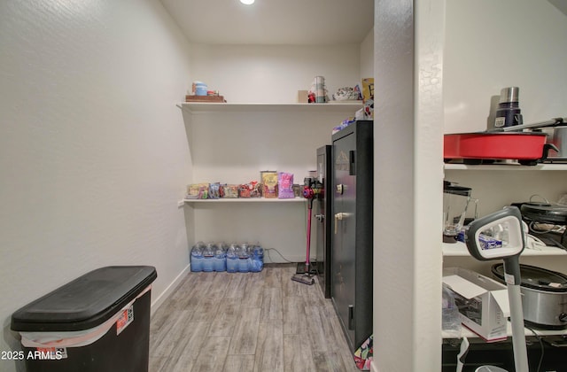 view of storage area