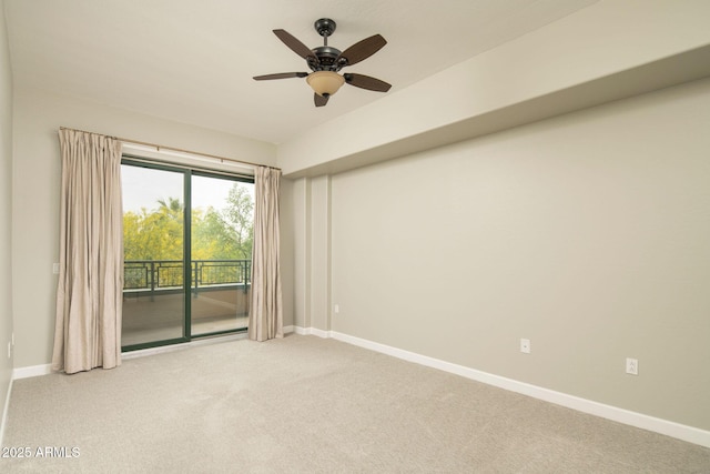 16 W Encanto Blvd Unit 22, Phoenix, AZ 85003 - spare room featuring light carpet, baseboards, and ceiling fan
