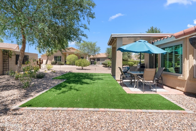 5024 S Citrus Ct, Gilbert, AZ 85298 - view of green lawn with a patio