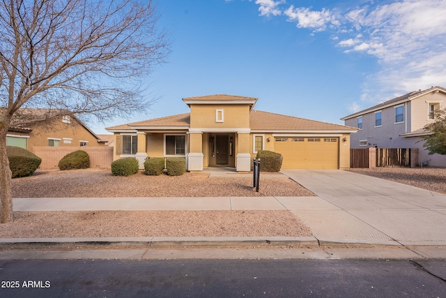 view of front of house featuring a garage