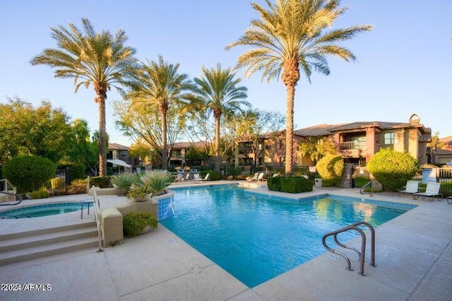 view of pool with a patio