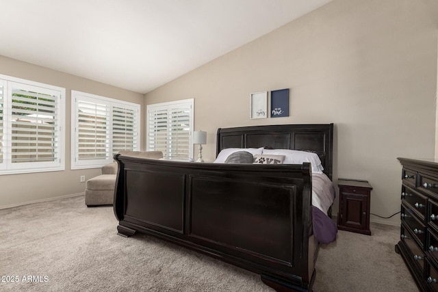 4137 E Stanford Ave, Gilbert, AZ 85234 - bedroom featuring carpet and vaulted ceiling