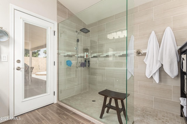 4137 E Stanford Ave, Gilbert, AZ 85234 - bathroom featuring a tile shower