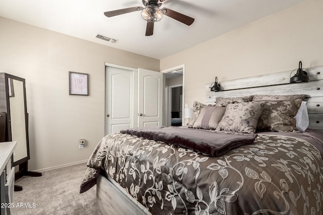 4137 E Stanford Ave, Gilbert, AZ 85234 - bedroom featuring carpet floors and a ceiling fan