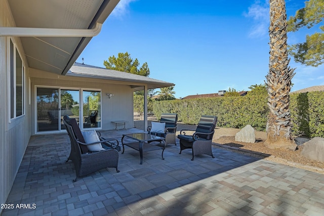 view of patio / terrace with outdoor lounge area