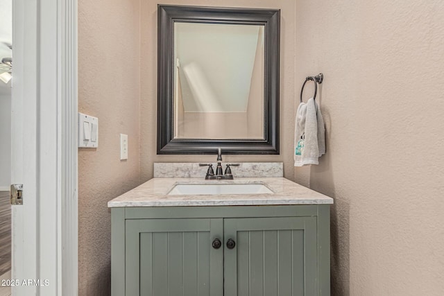 8939 W Villa Rita Dr, Peoria, AZ 85382 - bathroom with a textured wall and vanity
